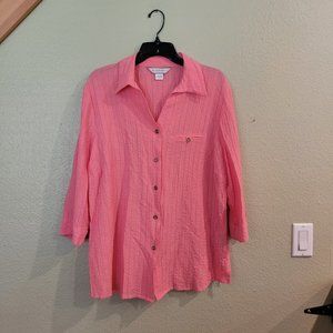 V-neck Collared Blouse